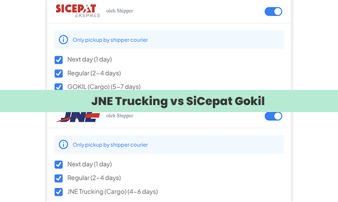 JNE Trucking vs SiCepat Gokil