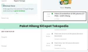 Paket Hilang SiCepat Tokopedia