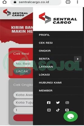 Website Sentral Cargo 1